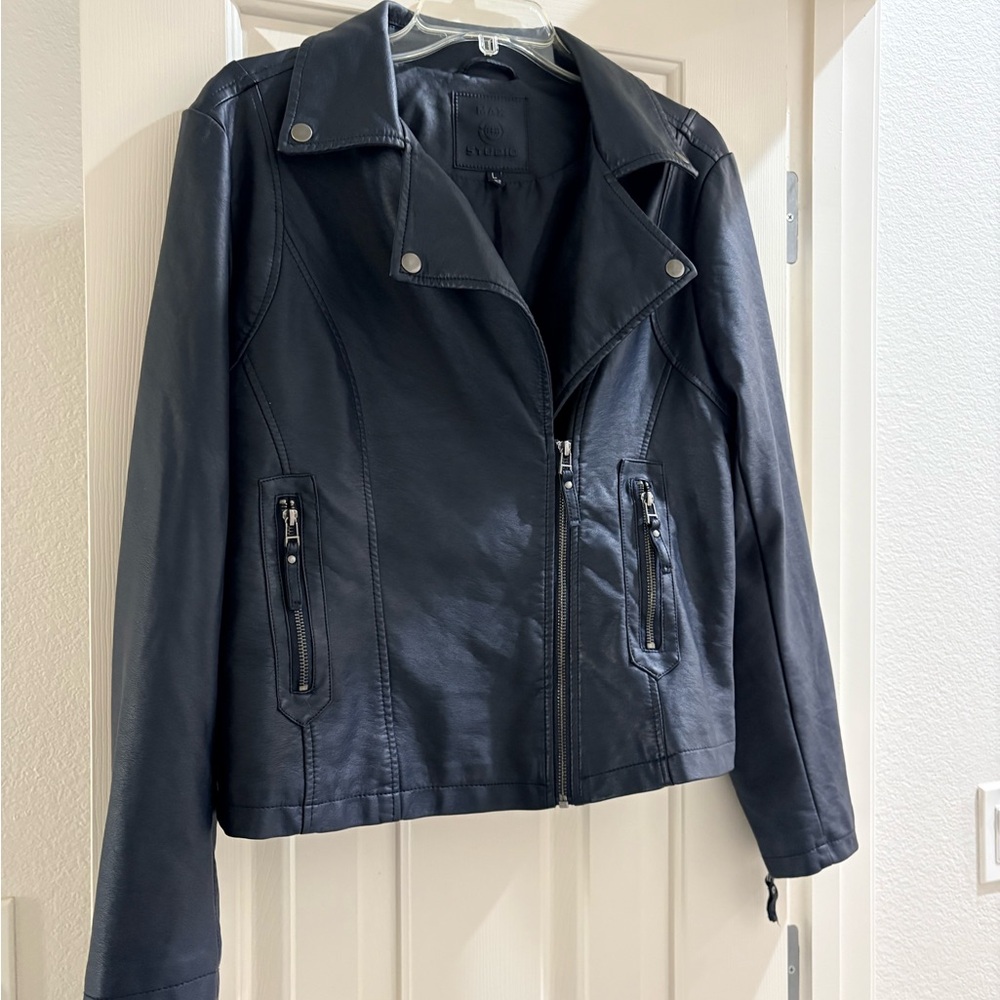 Max Studio Faux Leather Jacket